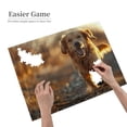 thumbnail image 2 of 500-Piece Wooden Jigsaw Puzzle for Adults - Running Dog Golden Hour BallssS , Fun & Challenging Brain Teaser, Stylish Home Decor & Unique Gift, 2 of 7