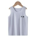 thumbnail image 2 of Gibobby blusas aesthetic Chaleco sin mangas para niños pequeños y niñas, Tops informales de Color sólido para el , ropa para niños(Gris, 18-24 Meses), 2 of 4