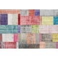 thumbnail image 1 of Ahgly Company Indoor Rectangle Contemporary Mauve Taupe Purple Patchwork Area Rugs, 8' x 12', 1 of 6