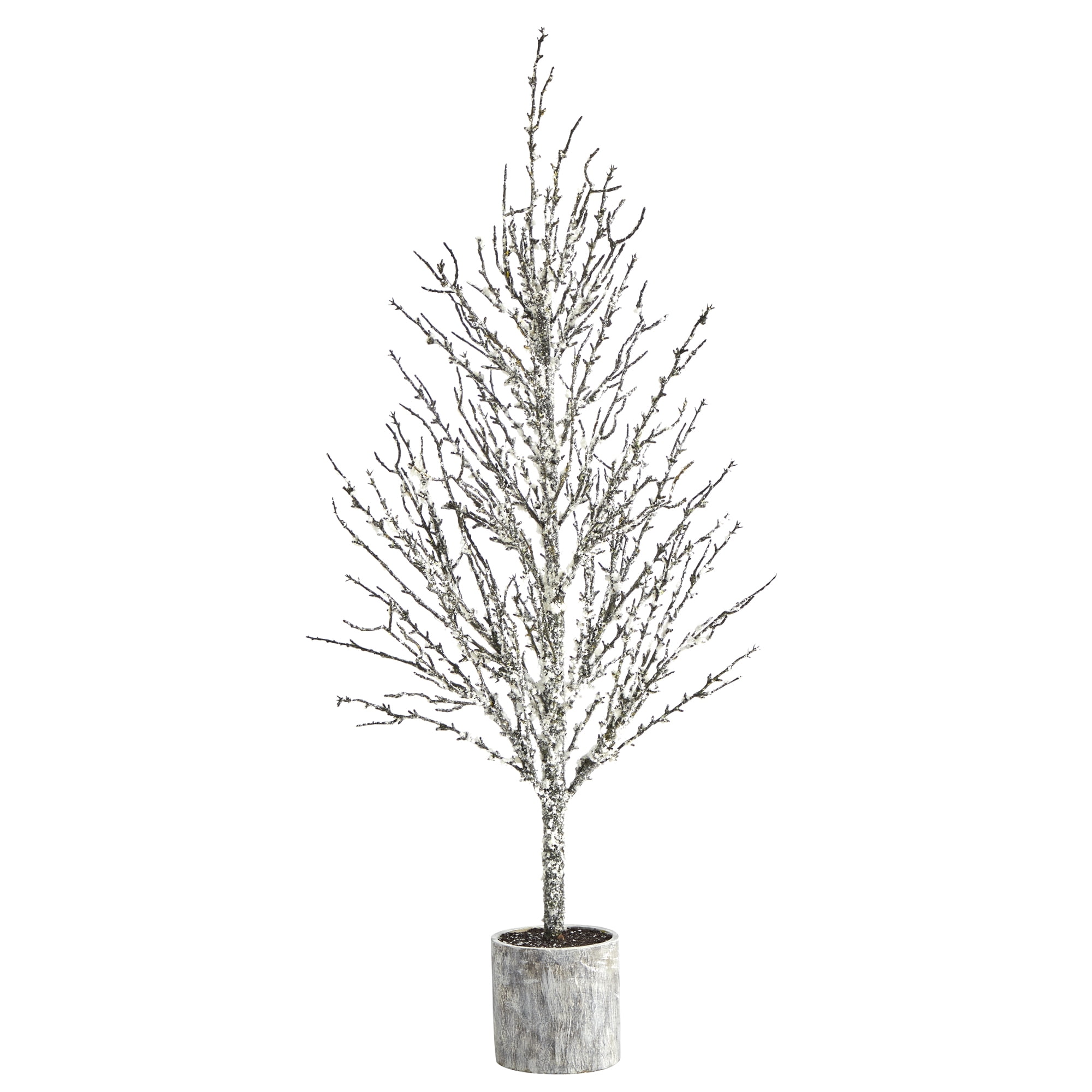Nearly Natural 4' Artificial Synthetic Twig, White