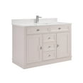 thumbnail image 5 of Legion Furniture WS2516-48-DW 48 in. Dreamy White Finish Solid Wood Sink Vanity, 1 ft. Artificial Stone Top, 5 of 10