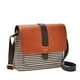 thumbnail image 4 of Bolso bandolera pequeño Kinley de cuero y tela Fossil color negro, 4 of 5