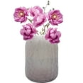 thumbnail image 5 of Bergamo Art 8" Decorative Handmade Patterned Glass Vase in Light Pink, 5 of 6