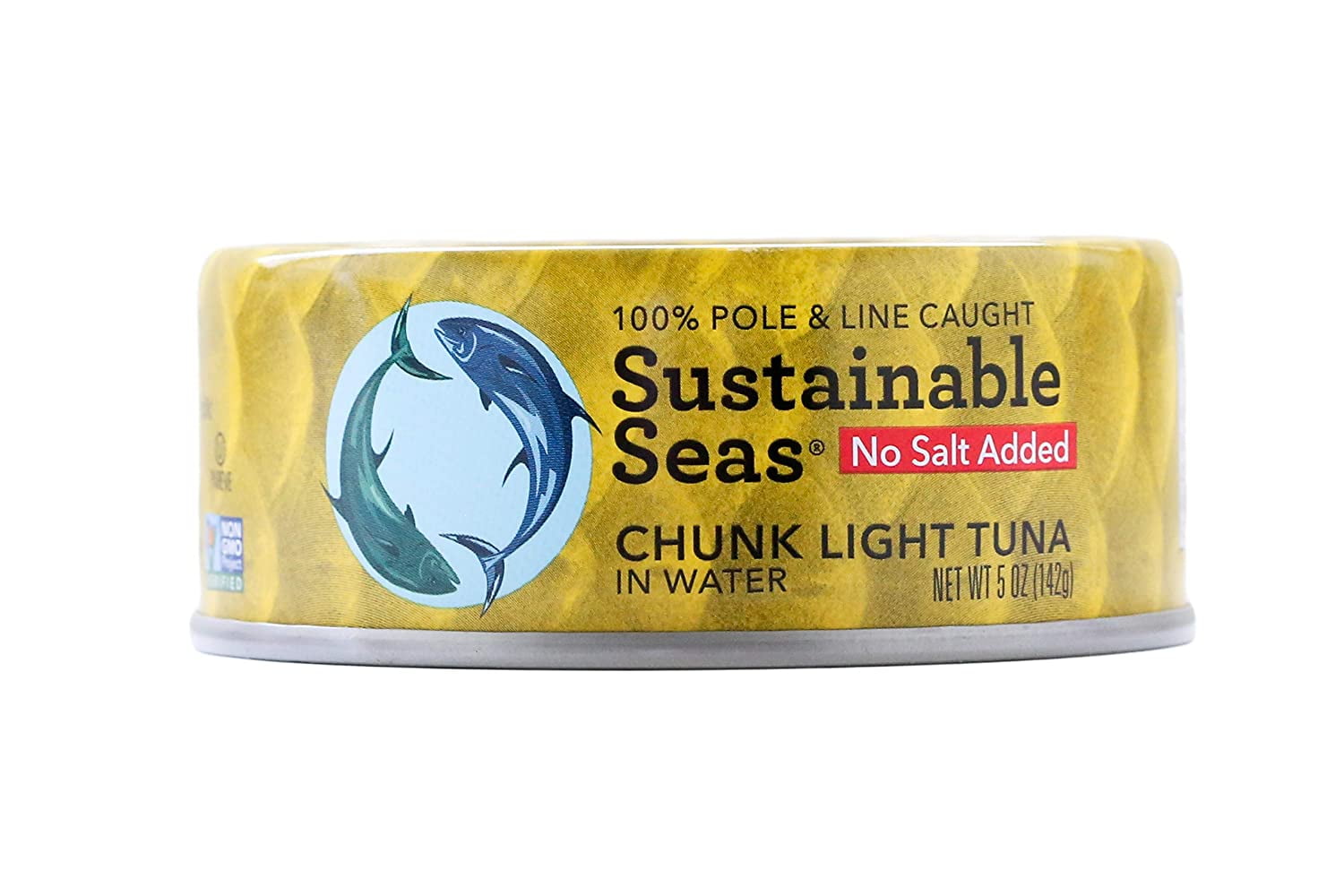 Sustainable Seas Chunk Light Tuna in Water No Salt Added, 5 oz [Pack of 12]