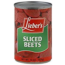 Lieber's Sliced Beets Kosher For Passover 15 Oz. Pack Of (Best Sluice Box Fine Gold Recovery)