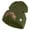 Olive, variant on U.S. Army 75th Ranger Military Intelligence Battalion Logo Embroidered 12 Inch Solid Knit Cuff Long Beanie Made in USA - Graphite OSFM