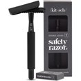 thumbnail image 1 of Navaja de afeitar Kitsch Perfect Glide con 5 hojas de repuesto, color negro, 1 of 3