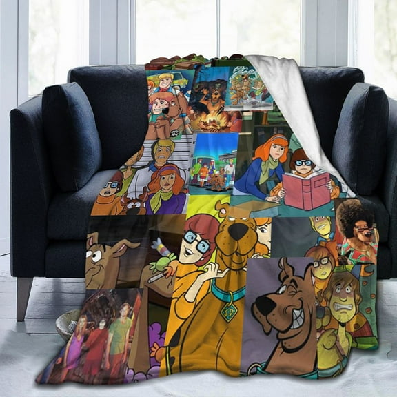 Scooby-Doo Ultra-Soft Micro Fleece Blanket Cozy Blanket Thick Warm Plush Throw Blanket Sofa Cushion 80"X60"