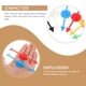 thumbnail image 3 of 6 piezas de ruletas interactivas con forma de flecha, ruletas de plástico de colores, ruletas multifuncionales para juegos de mesa., 3 of 8