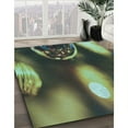 thumbnail image 3 of Ahgly Company Machine Washable Indoor Round Transitional Green Area Rugs, 7' Round, 3 of 7