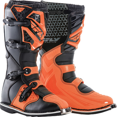 Fly Racing Maverik MX Boots Orange 9 