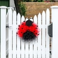 thumbnail image 4 of ROCKROK 15Inch Ladybugs Welcome Wreath Farmhouses Spring Door Hangers Mesh Garlands, 4 of 15