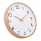thumbnail image 5 of Tystgående Solid Trä Litterär Klocka, Enkel Design, Nordisk Träklocka, Väggklocka i Trä (FMY), 5 of 5