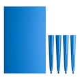 thumbnail image 2 of 30'' X 48" Rectangular Blue Metal Restaurant Patio Dining Table For Indoor or Outdoor Use, 2 of 7