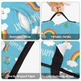 thumbnail image 6 of Unicorn and Flower Blue Pattern Teens Toddler Nap Mat with Pillow, Sleeping Mat Bag for Preschool Daycare 59"x22", 6 of 6