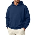thumbnail image 3 of VBVC Men's Long Sleeve Hoodie with Pockets , Fall Stretchy Pullover Sweatshirt For Men, S-4XL, 3 of 6