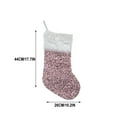 thumbnail image 3 of HomeDM Christmas Stockings Ornaments 18" Sequin Stockings for Christmas Tree Decorations Glitter Xmas Stockings Hanging Pendants for Fireplace Family Home Decor Pink, 3 of 5