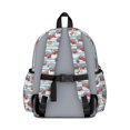 thumbnail image 3 of Fireman and Ladder Blue Pattern Backpack for School, Cute School Bag with Adjustable Shoulder Straps and Padded Back, 13.4"x11"x4.7", 3 of 5