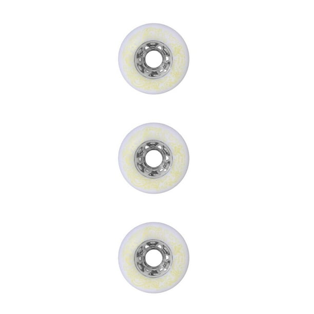 Xinxinyy 1/2/3/5 2pack/lot Enhanced And Elastic Roller Skate Wheels For  Roller Skate white 72mm 3PCS 