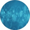 thumbnail image 1 of Ahgly Company Machine Washable Indoor Round Transitional Bright Navy Blue Area Rugs, 3' Round, 1 of 7
