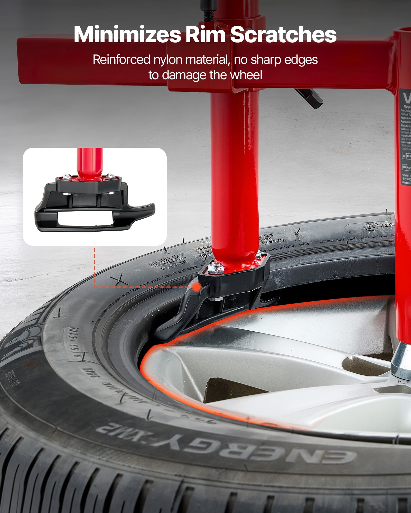 VEVOR Manual Tire Changer Duck Head Kit with Silver Cone, Fit for 16"-21" Wheels, Heavy Duty Manual Tire Changer Duck Head Adapter Kit, Mounting and Demounting Tool for Most Cars, SUVs, Trucks, ATVs