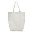 thumbnail image 2 of Q-Tees Q1251 Non-Woven Gusset Bottom Tote-White, 2 of 2