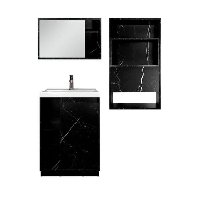 Combo Gabinete De Baño VIENA Mueble Sobre WC Y Botiquin.