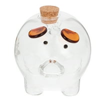 FRCOLOR  Glass Change Jar Piggy Bank for Boys Attract Wealth Child