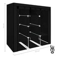 thumbnail image 2 of Closet Armable LUMO Ropero Guardaropa Organizador Rack Portatil Negro, 2 of 7