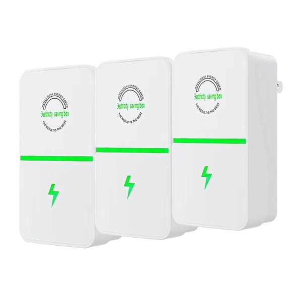 3pack Power Saver  Saver,Ecovolt Pro  Saver, 90v-250v 30kw Eco Volt Pro Electricity Saving Box Save US Plug