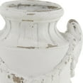 thumbnail image 4 of DecMode 18" Abstract Indoor Outdoor White Fiberglass Vase, 4 of 9