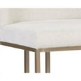 thumbnail image 2 of Sunpan Rayla 26" Modern Fabric Counter Stool in Cream/Antique Brass, 2 of 7