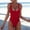 Wine, variant on CALAFEBILA Women One-Piece Swimwear Strapless New Hot Spring Summer Beach Volleyball Mother's Day PlainBikini
