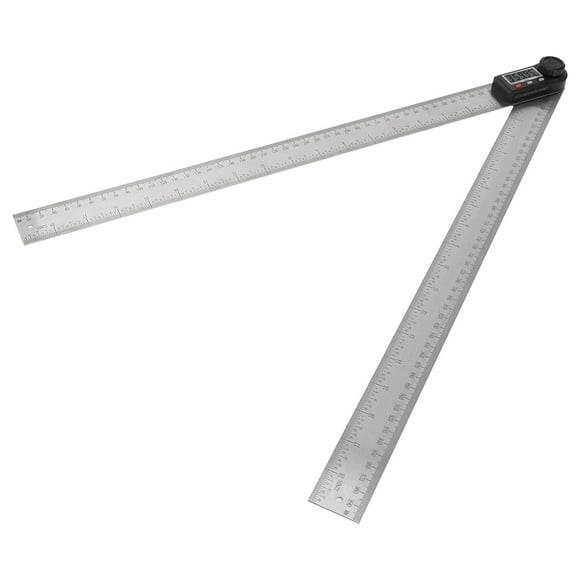 Anglemètre, avec un Bouton de Verrouillage Clair et Facile à Lire 0-360 ° Règle d'Angle, Facile à Utiliser pour Atelier de Travail du Bois 200mm, 300mm, 500mm