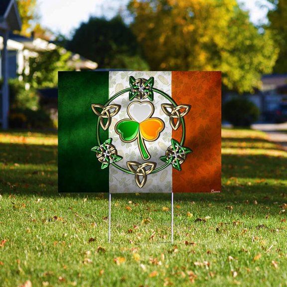 Team Irish Lucky Charm Yard Sign - 1 PIECE