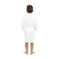 thumbnail image 2 of BC BARE COTTON Bare Cotton Kids Microfiber Fleece Shawl Robe - Boys - White - Medium, 2 of 5