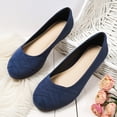 thumbnail image 3 of Women's Wide Width Ballet Flats - Casual Comfortable Round Toe Plus Size Flat Shoes, 3 of 7