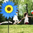 thumbnail image 3 of BAOQIN Garden Tools Clearance sale ! Sunflower Lawn Wind Garden Party Wind Garden Lawn Windmill Decoration Outdoor De (Blue), 3 of 5