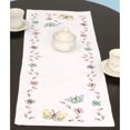 thumbnail image 2 of Jack Dempsey Chemin de Table/Foulard Estampillé 15"X42 Pouces-Papillons Volantés 560 143, 2 of 2