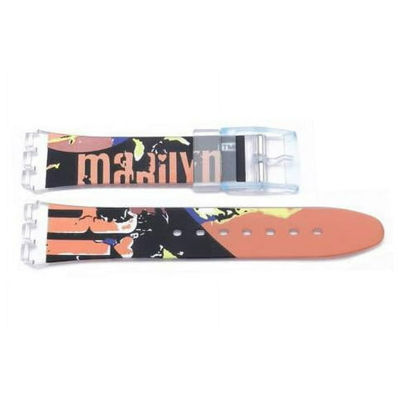 Swatch Replacement Plastic Marilyn Design 17mm Watch Strap