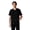 Black, variant on Men’s Manchester V-Neck 3-Pocket Scrub Top with Four-Way Stretch and Moisture-Wicking - Ceil Blue - S