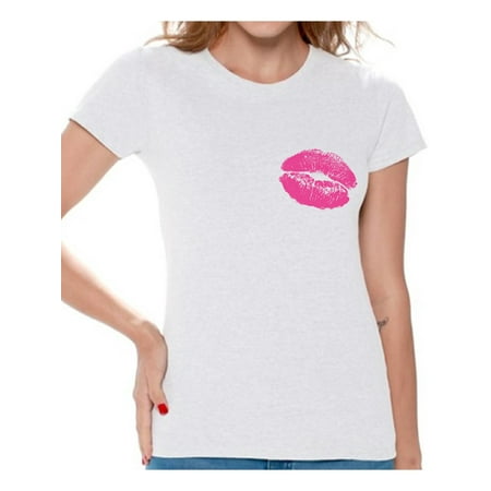 Awkward Styles Pocket Neon Lips Shirt 80s Themed Lip Tshirt 80s Accessories 80s Rock T Shirt 80s T Shirt Retro Vintage Pink 80s Costume 80s Clothes for Women 80s Outfit 80s Party Girl