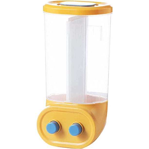 Dispensador de Cereal Hermetico Doble Division Amarillo Ximxi