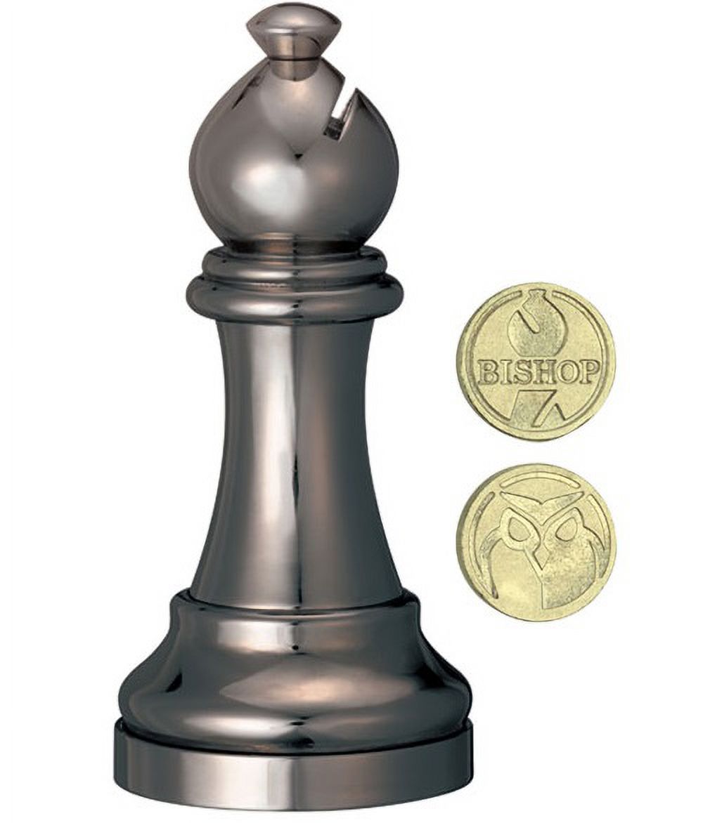 Hanayama Cast Chess Silver Pawn (Pedone) - Puzzle In Metallo A Forma Di Pedone Degli Scacchi, Livello Di Difficoltà Basso