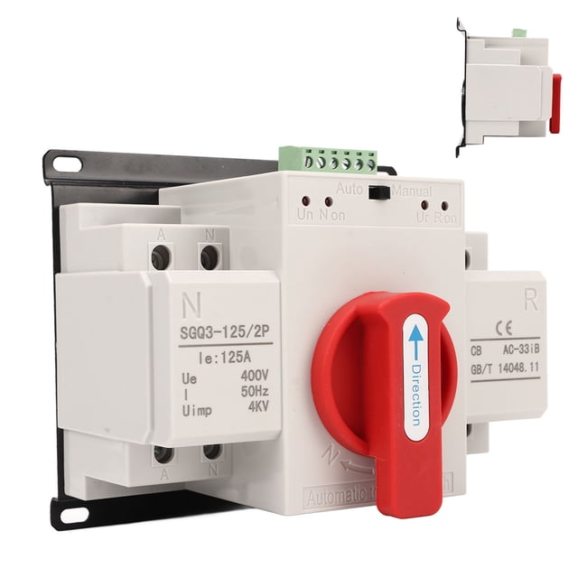 Interruptor de transferencia automática de doble potencia interruptor de de generador de doble potencia de funcionamiento silencioso tamaño pequeño 400V para ANGGREK Otros