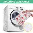thumbnail image 6 of Red Christmas Snowman Pattern Square Tablecloth,Waterproof Square Table Cover,Wipeable Spillproof Washable Table Cover for Home Kitchen Party Decor 42"X42"(107x107cm), 6 of 6