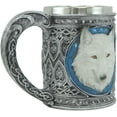 thumbnail image 2 of Ebros Large Celtic Direwolf White Snow Wolf Coffee Mug & Wine Goblet Chalice Set, 2 of 5