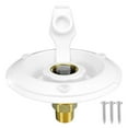 thumbnail image 1 of DOLITY 1/2" NPT Male City Water Fill Flange Brass Flush RV Water Backflow Preventer White, 1 of 9