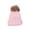 Pink, variant on Zwiiyzr Boys And Girls 2-6 Years Fashion Solid Color Cute Outdoor Warm Knit Pompom Hat Red