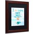 thumbnail image 2 of Trademark Fine Art "I Am Here" Canvas Art by Lisa Powell Braun, Black Matte, Wood Frame, 2 of 4